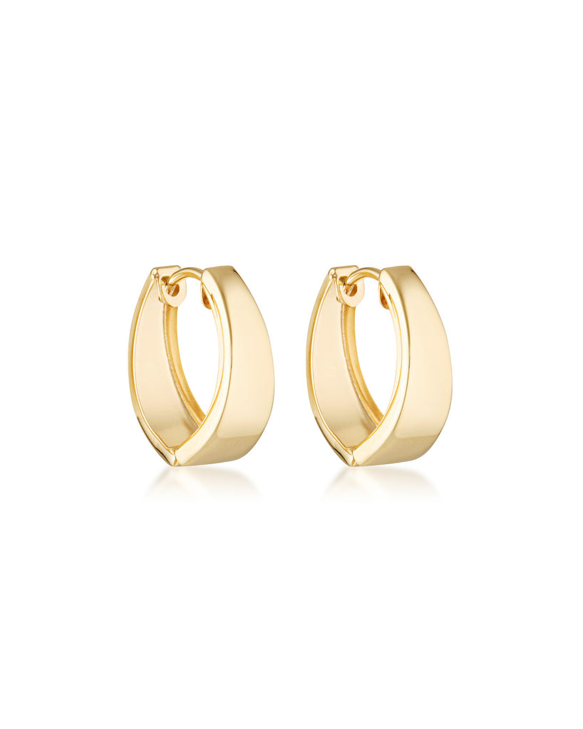 Tapered on sale hoop earrings