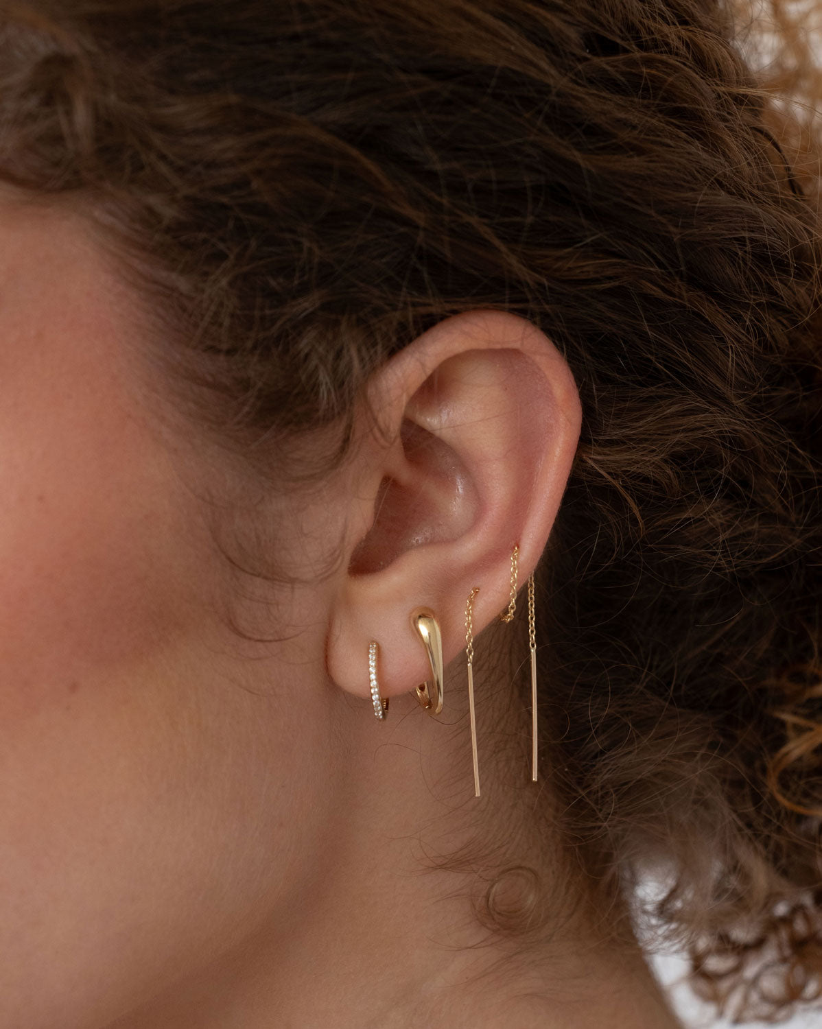 (Pair) Drip Hoops