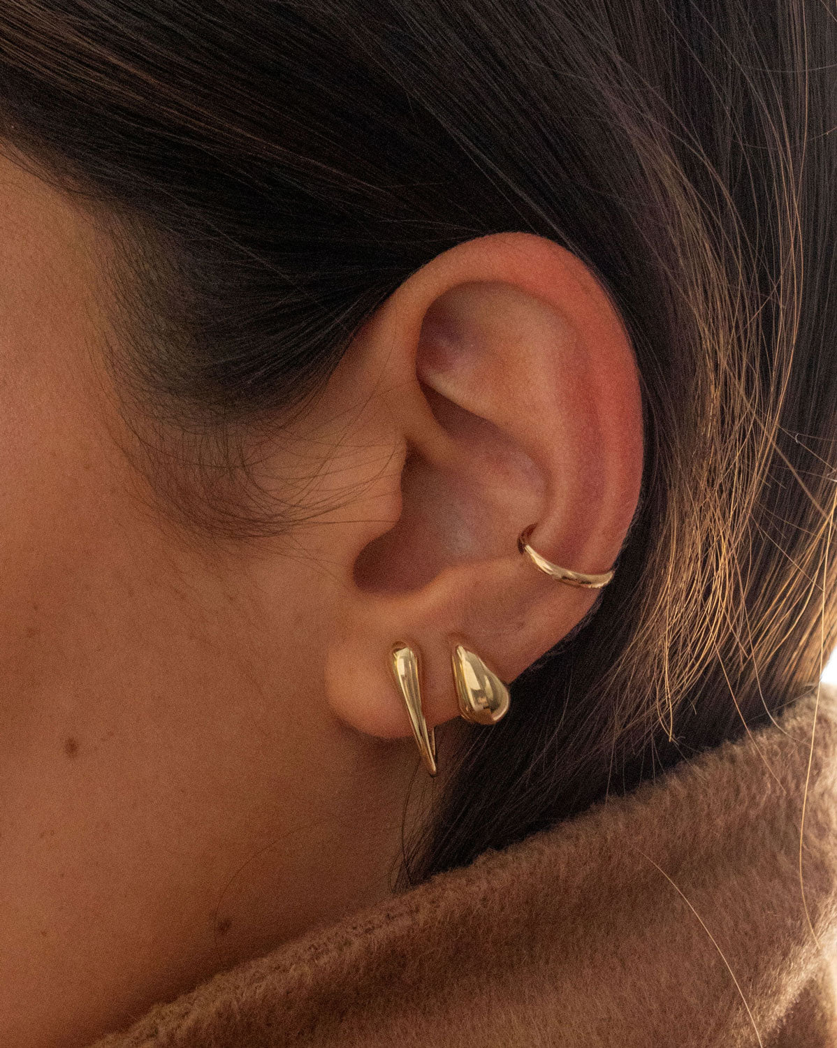 (Pair) Drip Hoops