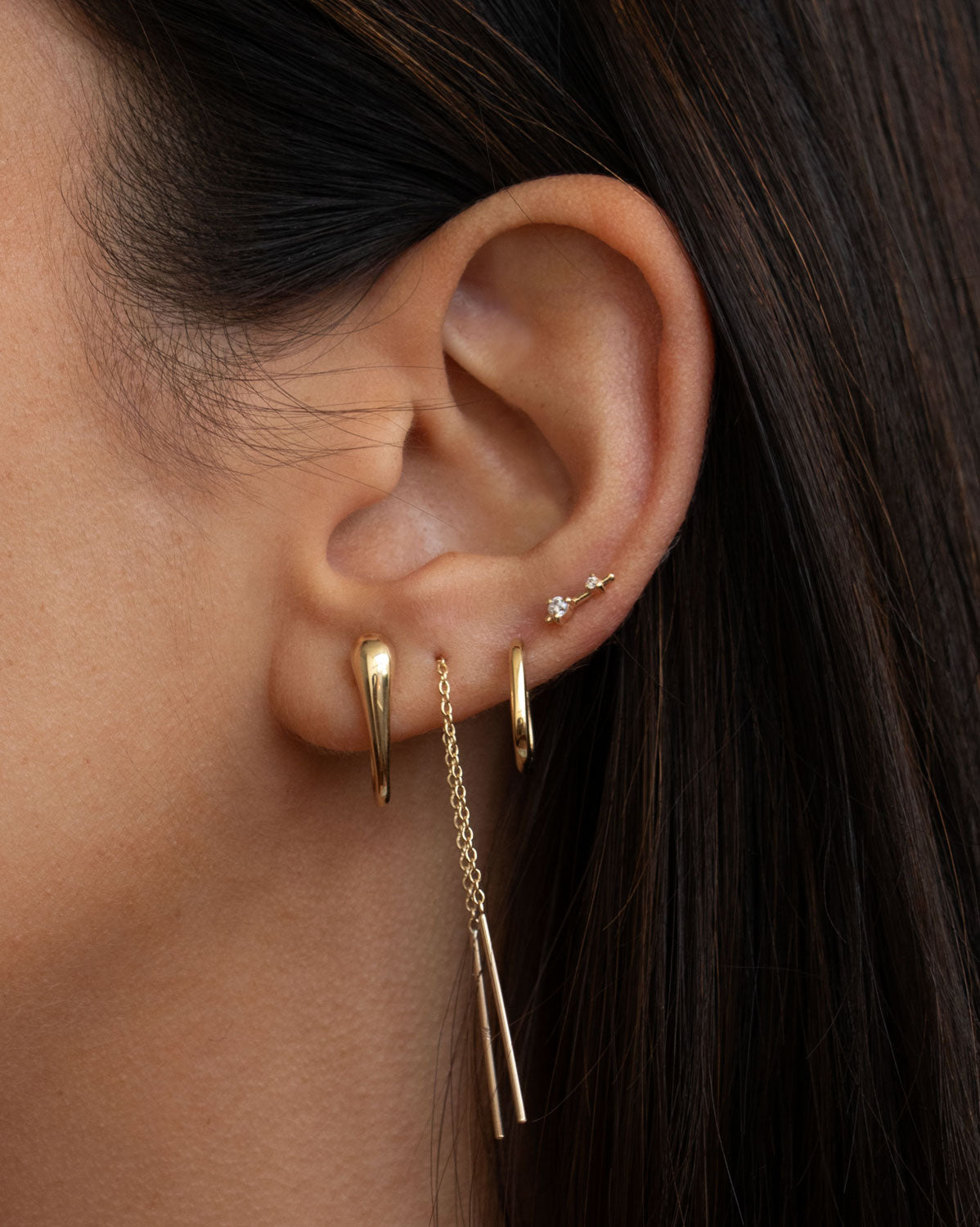 (Pair) Drip Hoops