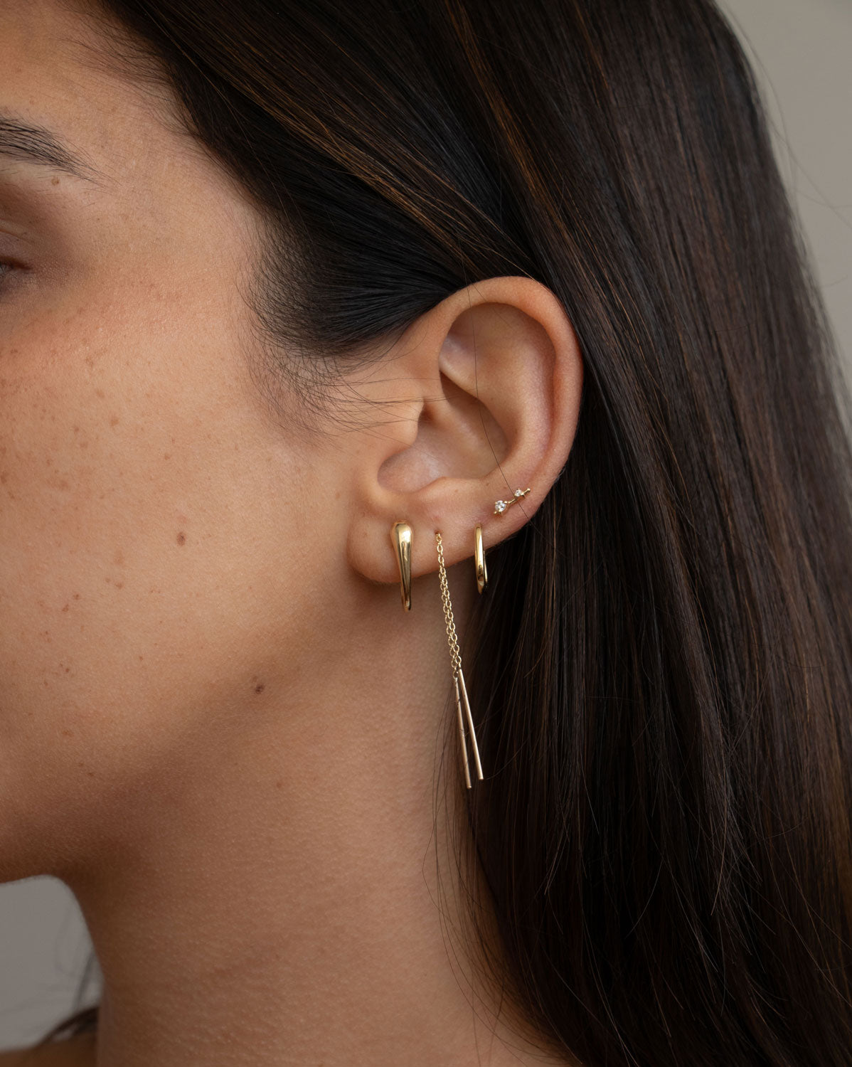 (Pair) Drip Hoops