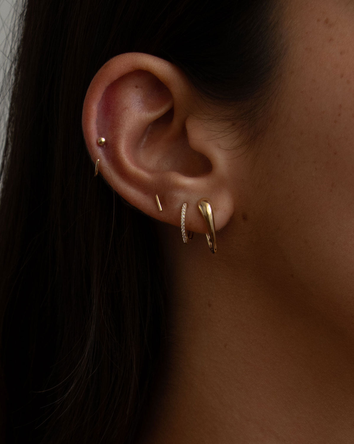 (Pair) Drip Hoops