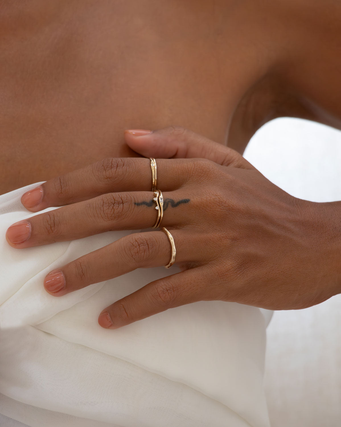 Baguette Wave Ring