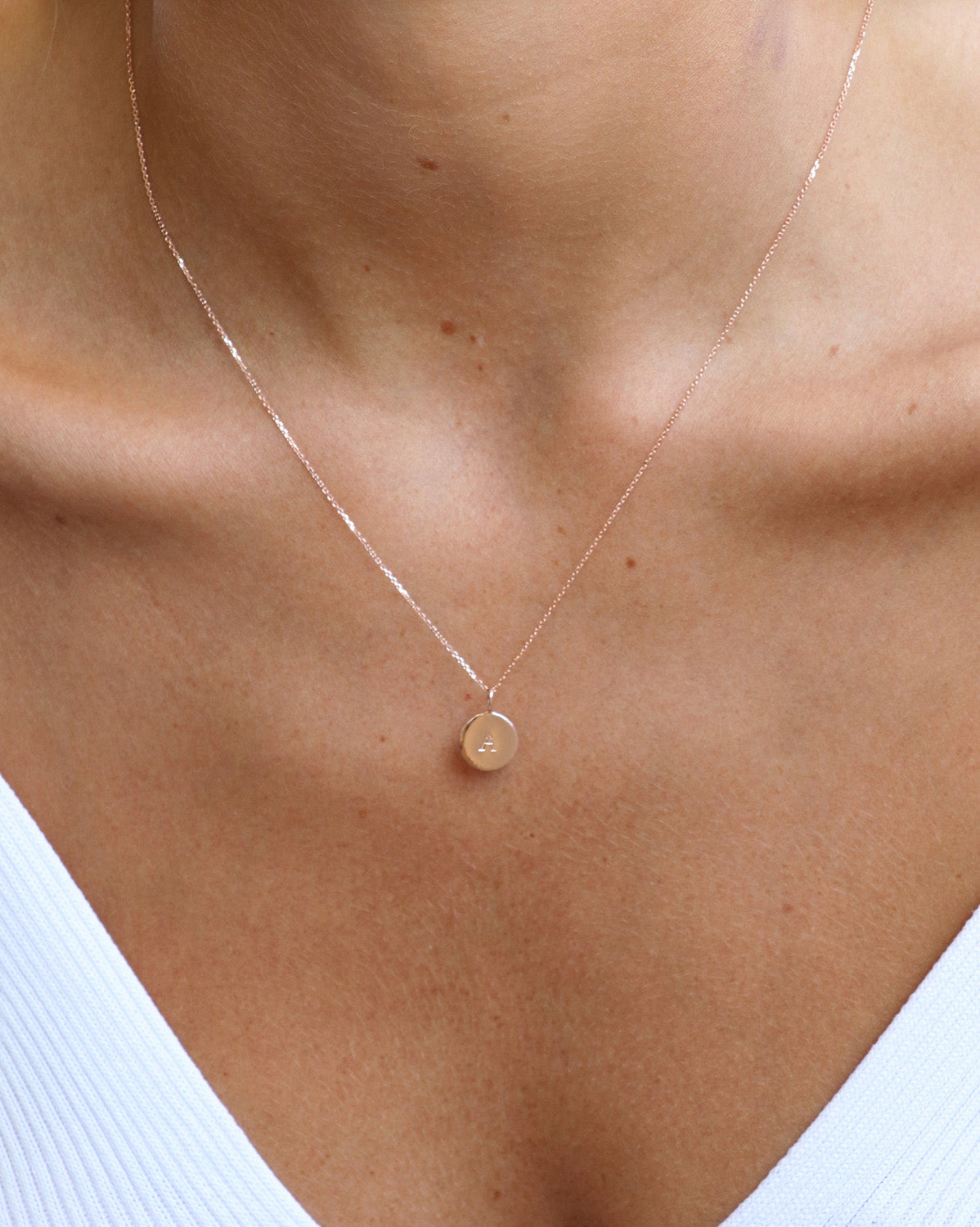 Halo Initial Necklace