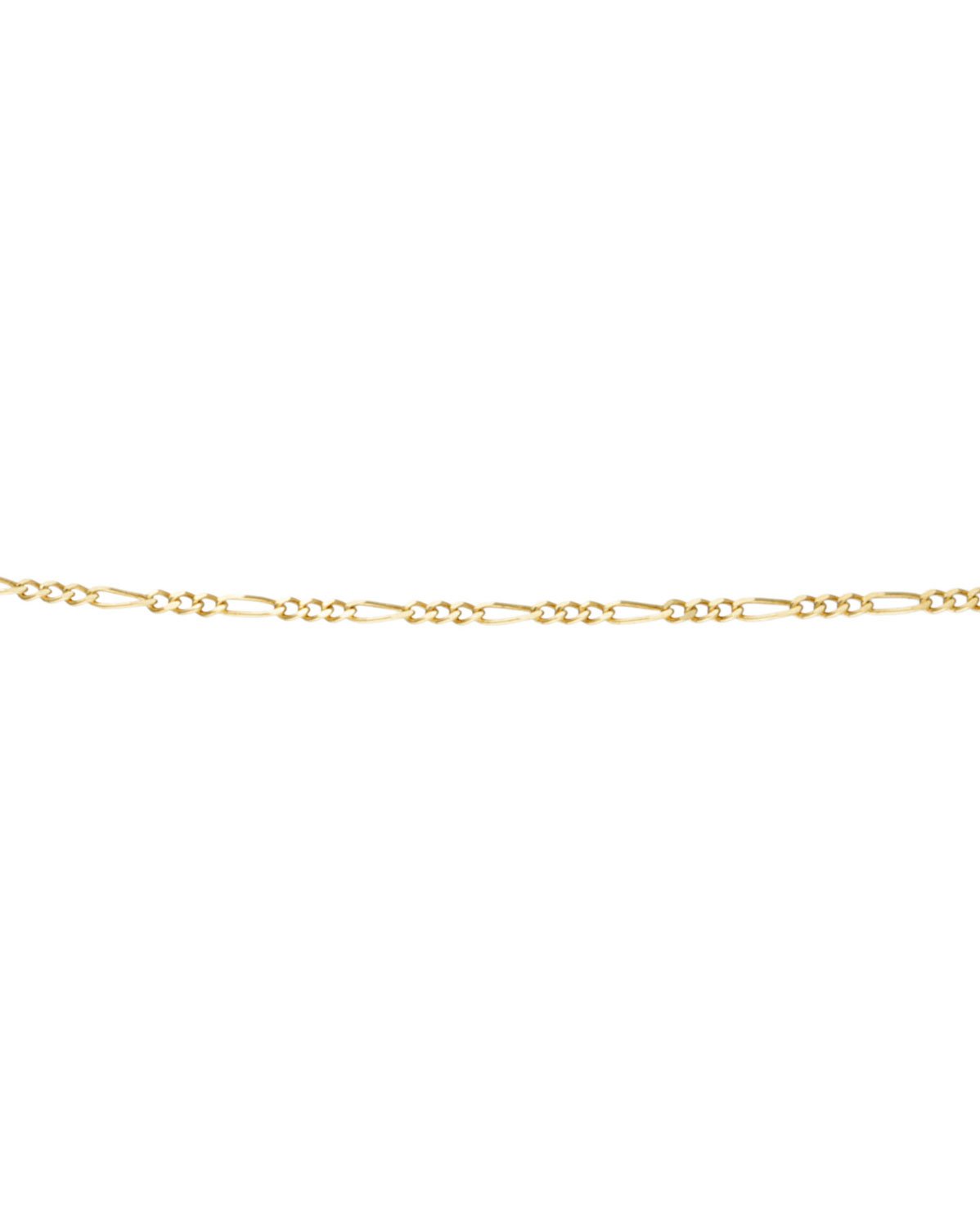 Figaro link chain (9k Yellow Gold) close-up shot for layering by Sit &amp; Wonder