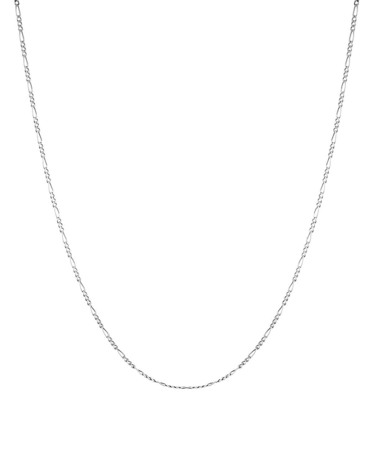 Figaro link chain (Sterling Silver) for layering by Sit &amp; Wonder