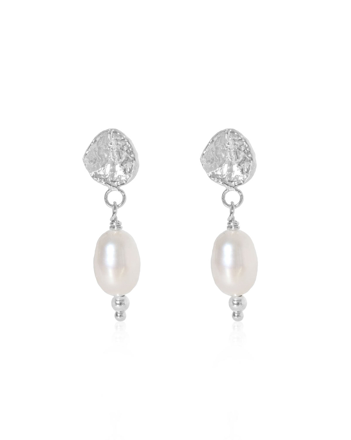 (Pair) Pearl Dew Drop Earrings